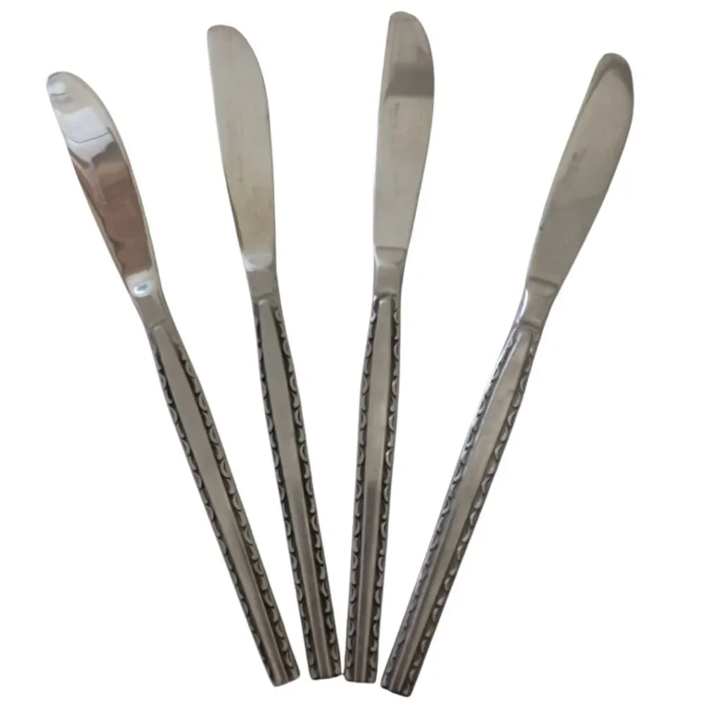 4 Rogers‎ Regina Ensenada Knife Set Knives Flatware Stainless Steel Korea MCM